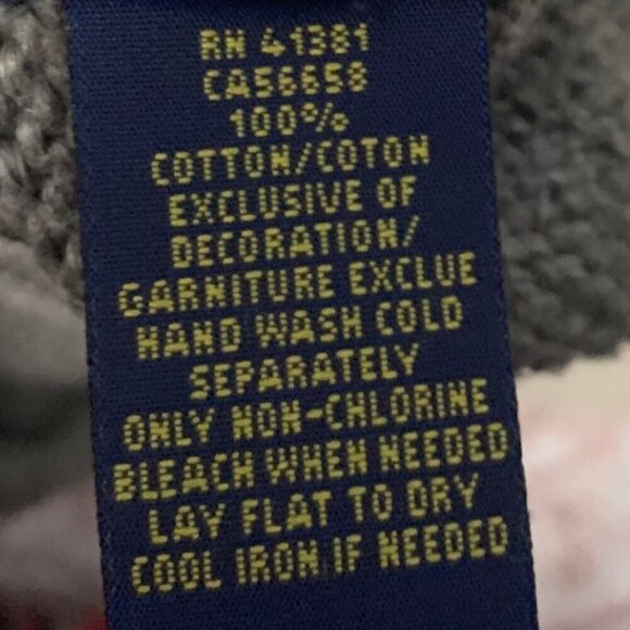 Ralph Lauren Oversized Crewneck Knit Sweater Light Gray Size XL - Picture 5 of 11